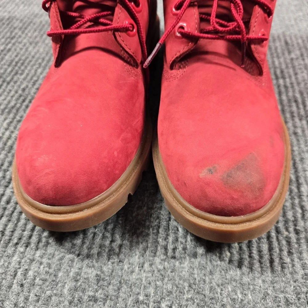 Timberland‎ Boots Mens Size 7.5 Red Nubuck Insulated A41UR Primaloft Snow Winter